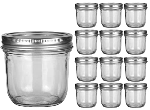 Half Pint Mason Jars, Wide Mouth