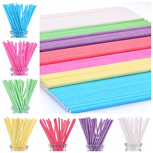 6 inch Colored Lollipop Sticks 