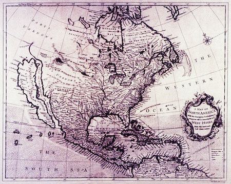 British Map of California