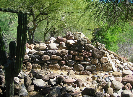 The ruins at Comondu Viejo