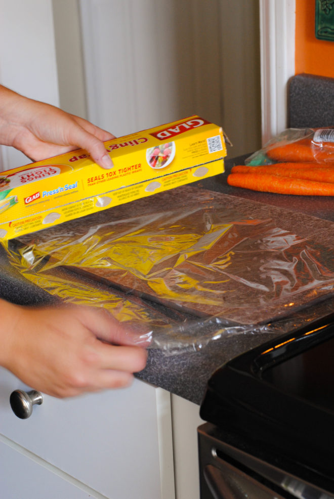 Culinary School Lesson: Peel Veggies Without Making A Mess! One simple trick that will save you tons of prep and cleanup time in the kitchen. | foxeslovelemons.com