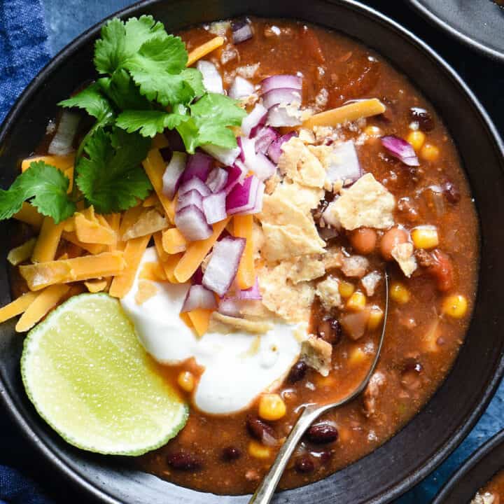 Taco Soup in Slow Cooker